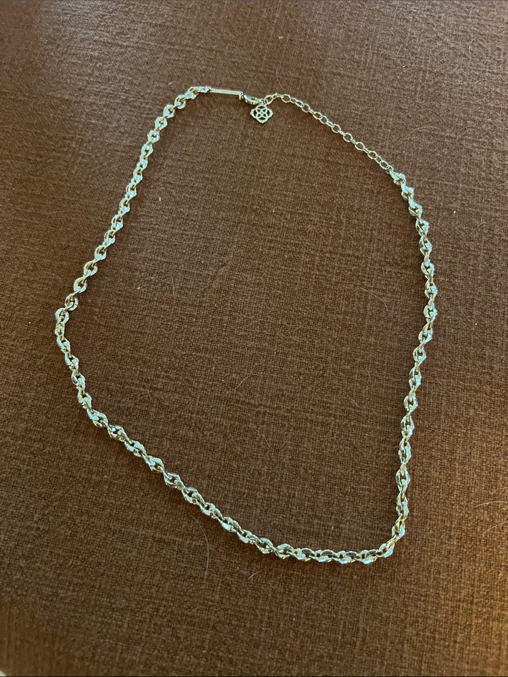 Kendra Scott Gold Twisted Rope Chain Necklace - 24in